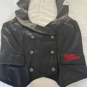 Harley Davidson leather Halter